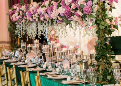 Elegantized floral design in wedding