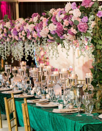 Elegantized floral design in wedding