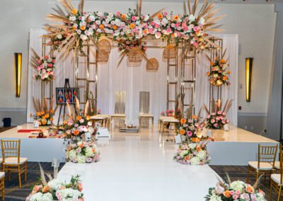 Best floral design in wedding ceremony