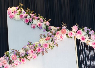 Simple floral decoration for wedding