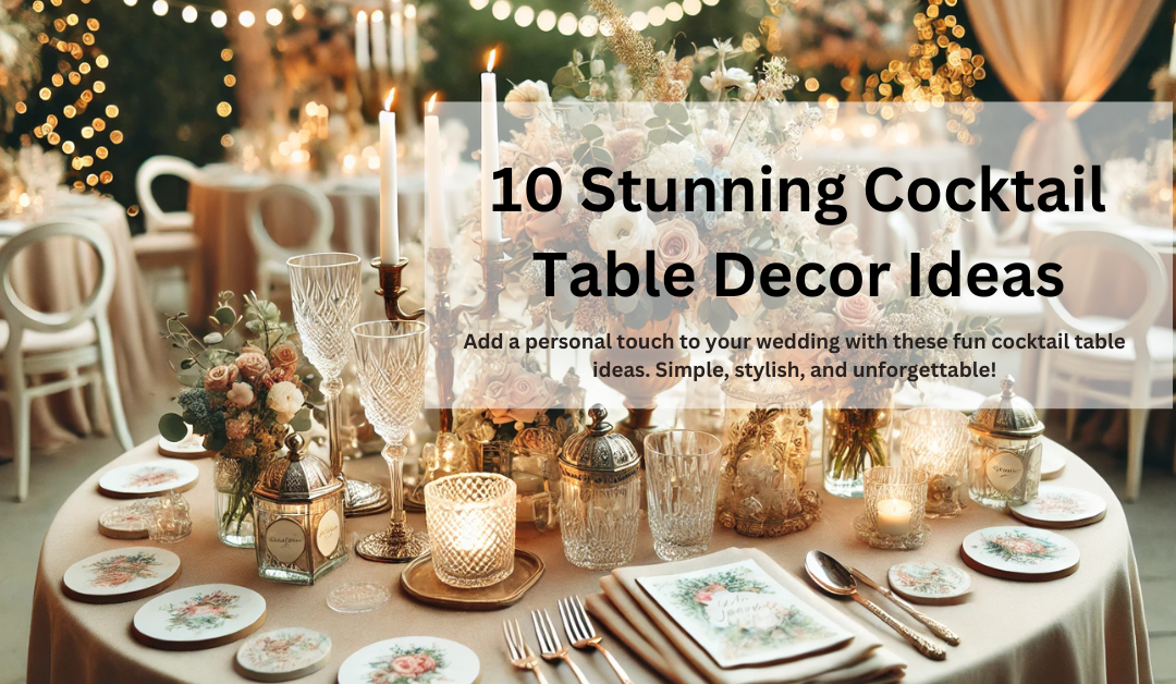 10 Creative Ideas for Cocktail Table Wedding Decorations That Wow