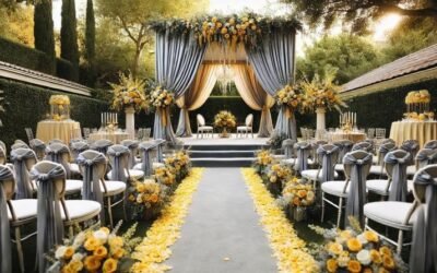 Yellow & Grey Wedding Inspiration: Daffodils to Dusk in New Jersey