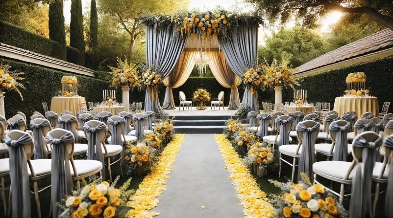 Yellow & Grey Wedding Inspiration: Daffodils to Dusk in New Jersey