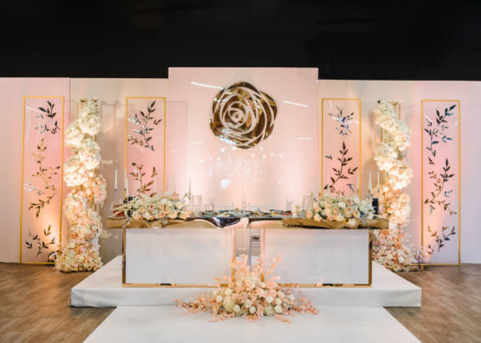 Inexpensive wedding table decoration ideas using glass bowls and flower petals