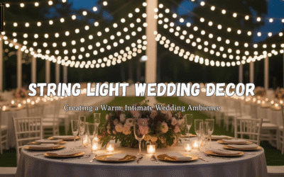 String Light Wedding Decor: Creating a Warm, Intimate Wedding Ambience