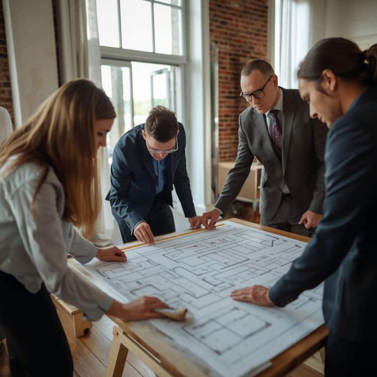  Venue inspection for wedding decor planning with layout and measurements.