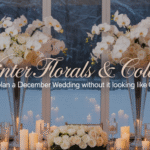 Elegant winter wedding decor using neutral florals and candles without Christmas colors.