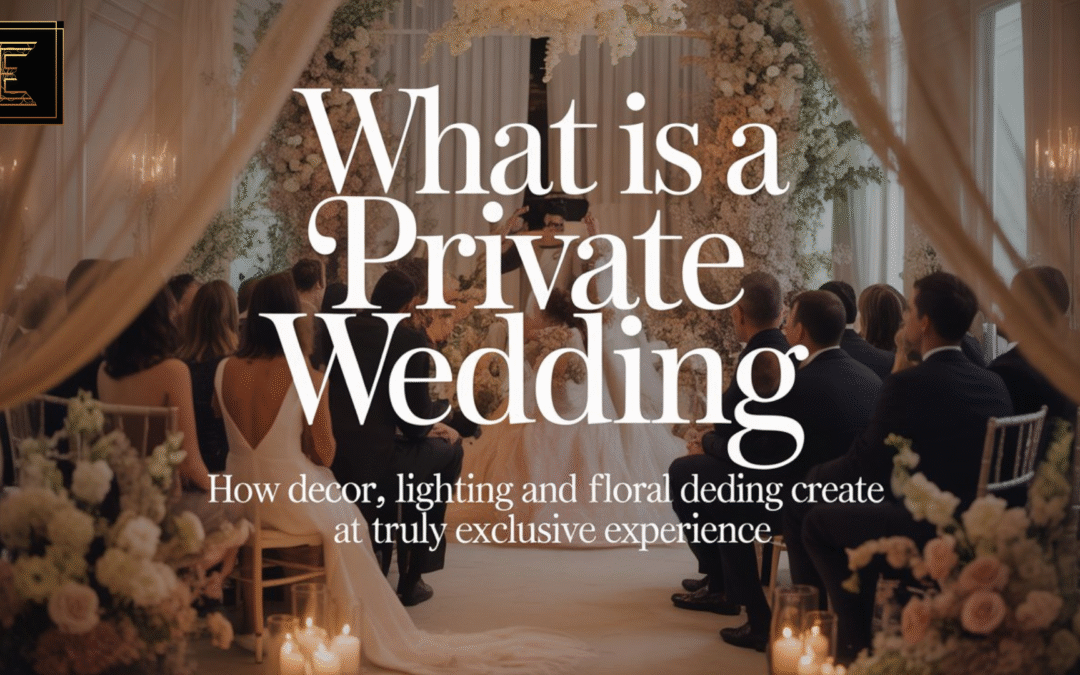 Luxury private wedding ceremony with candlelight, bespoke decor, and elegant floral design